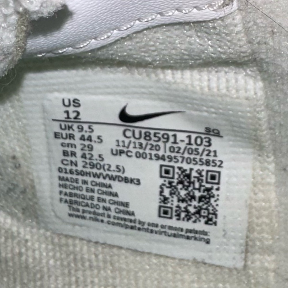Nike Women's Air Force 1 Shadow 'Infinite Lilac' - Size 12 - Picture 9 of 16